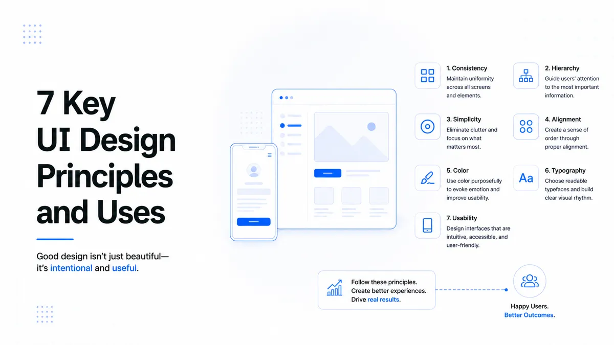 7 Key UI Design Principles And Uses