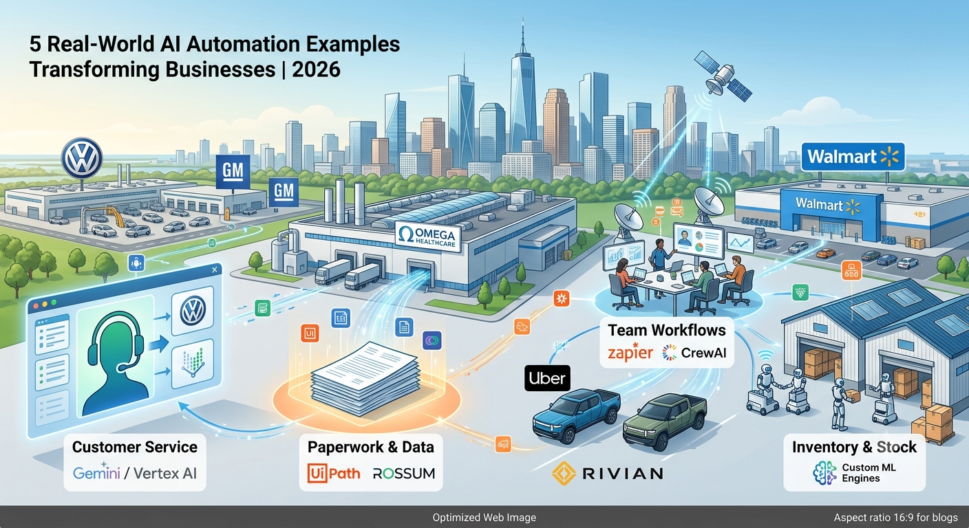 Top AI Automation Solutions & 5 Real Examples (2026)