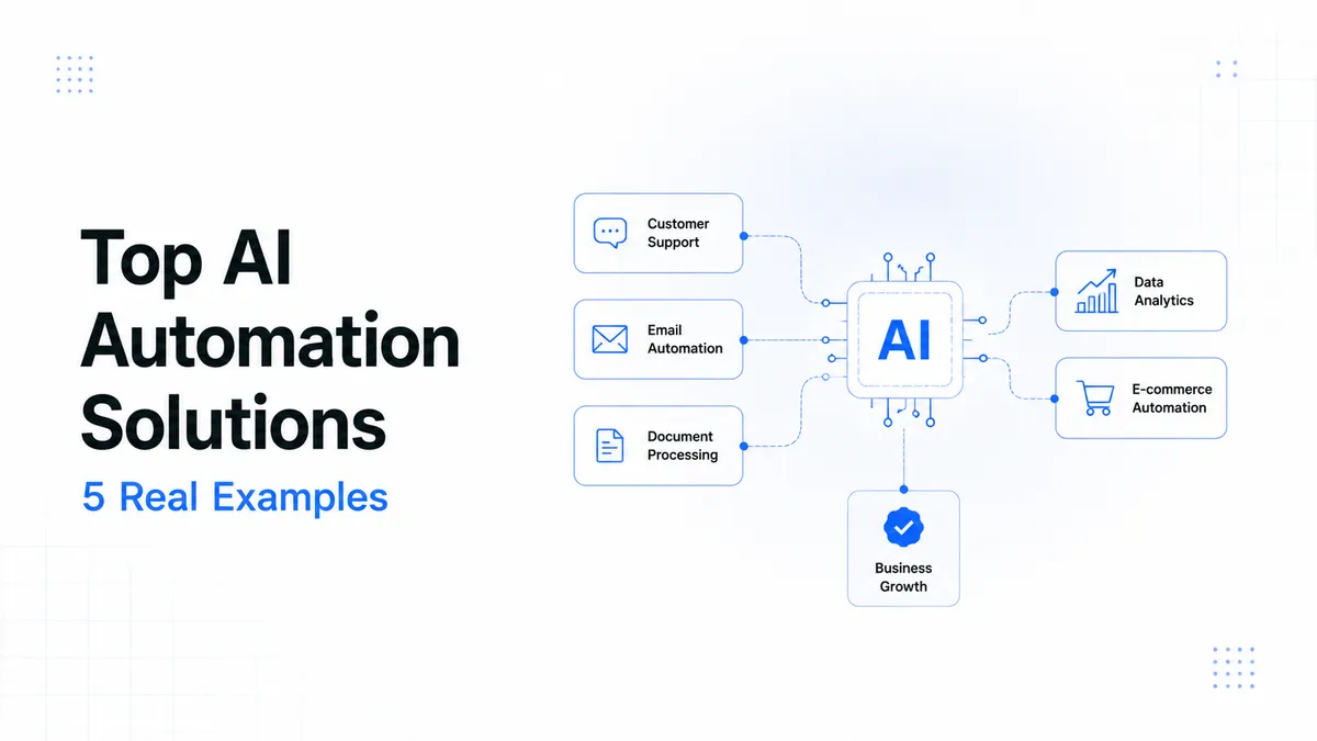 Top AI Automation Solutions & 5 Real Examples