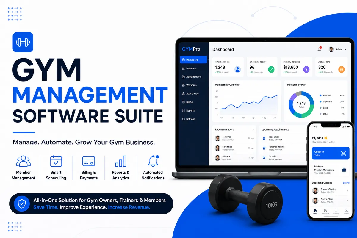 Gym Management Software Suite (SaaS)